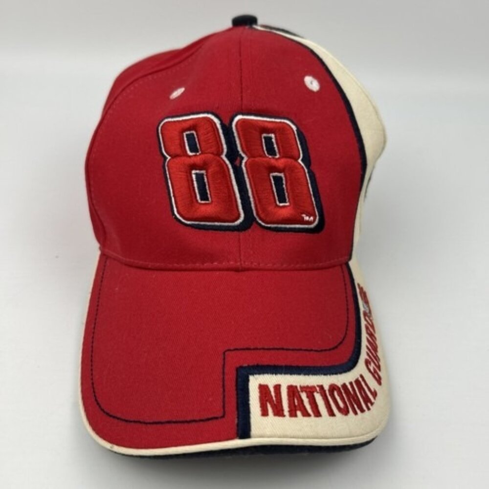 2008 Dale Earnhardt Jr National Guard 88 Cap Hat Red NASCAR Hendrick Motorsports